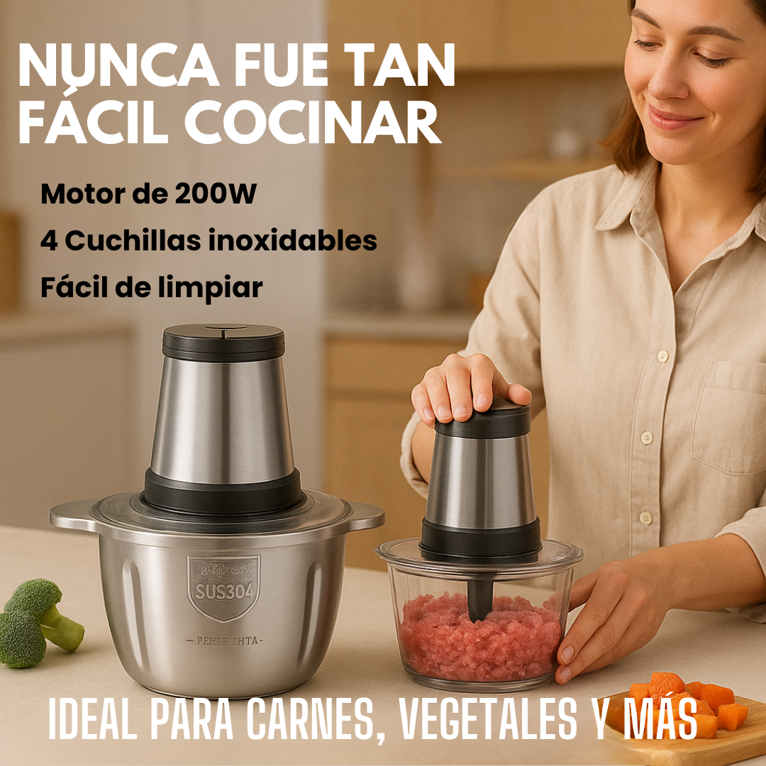 Picadora Eléctrica Velomix™ + REGALO Libro de recetas digital