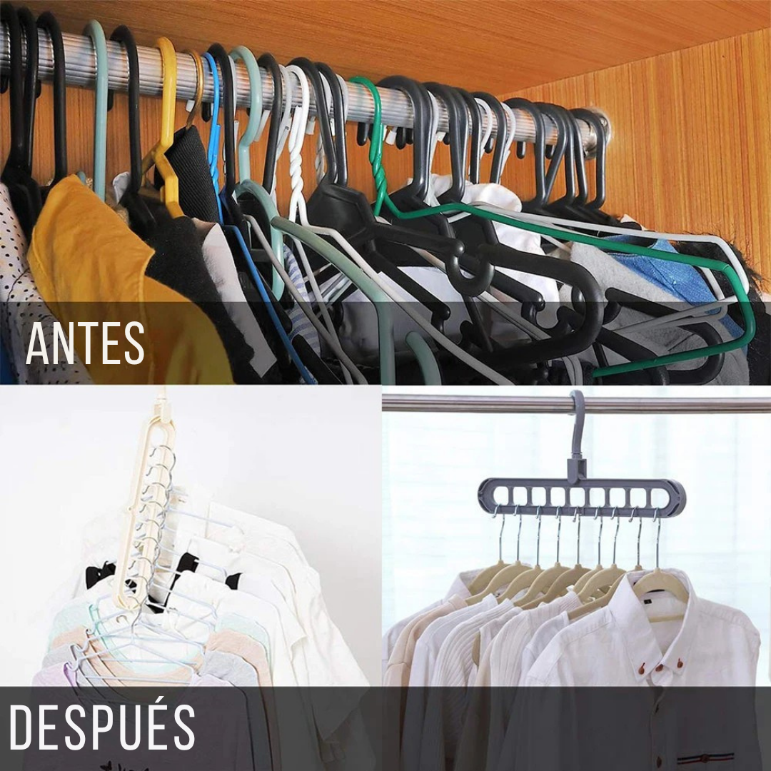 3x1 Perchero de Pantalón + REGALO 1 Perchero de Camisas y Poleras