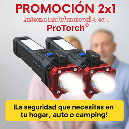 2x1 ProTorch™ Linterna Multifuncional 4 en 1