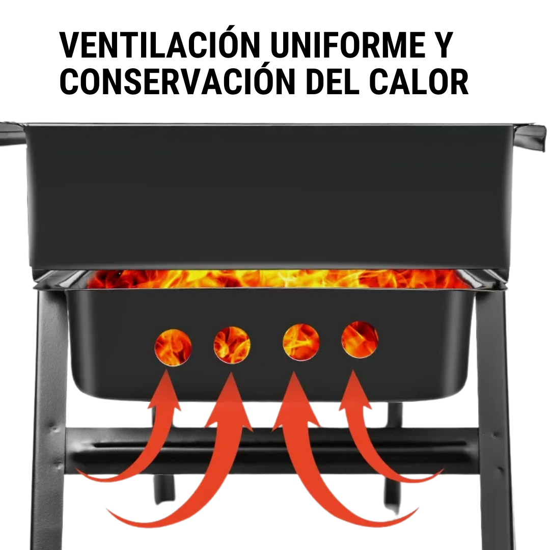 Mini Parrilla de Carbón Portátil y Plegable